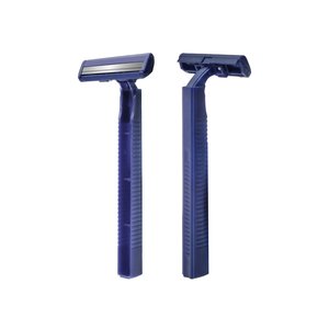 Maquinilla de afeitar de doble hoja de seguridad LIYU con mango de acero inoxidable Producto desechable a granel con manual de instrucciones - Product Image 2