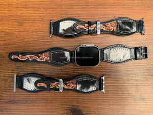 Yeni 2025 yüksek kalite kadınlar el Tooled apple için deri saat kayışları kadın Watchband izle serisi inek derisi deri bilek bantları - Product Image 4