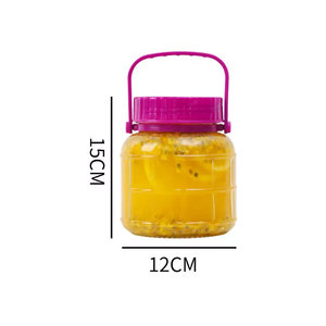 1L 3L 5L 8L 10L 16L büyük kapasiteli silindir temizle gıda saklama kabı hermetik cam kavanoz aperatif sebze ve meyve için - Product Image 6