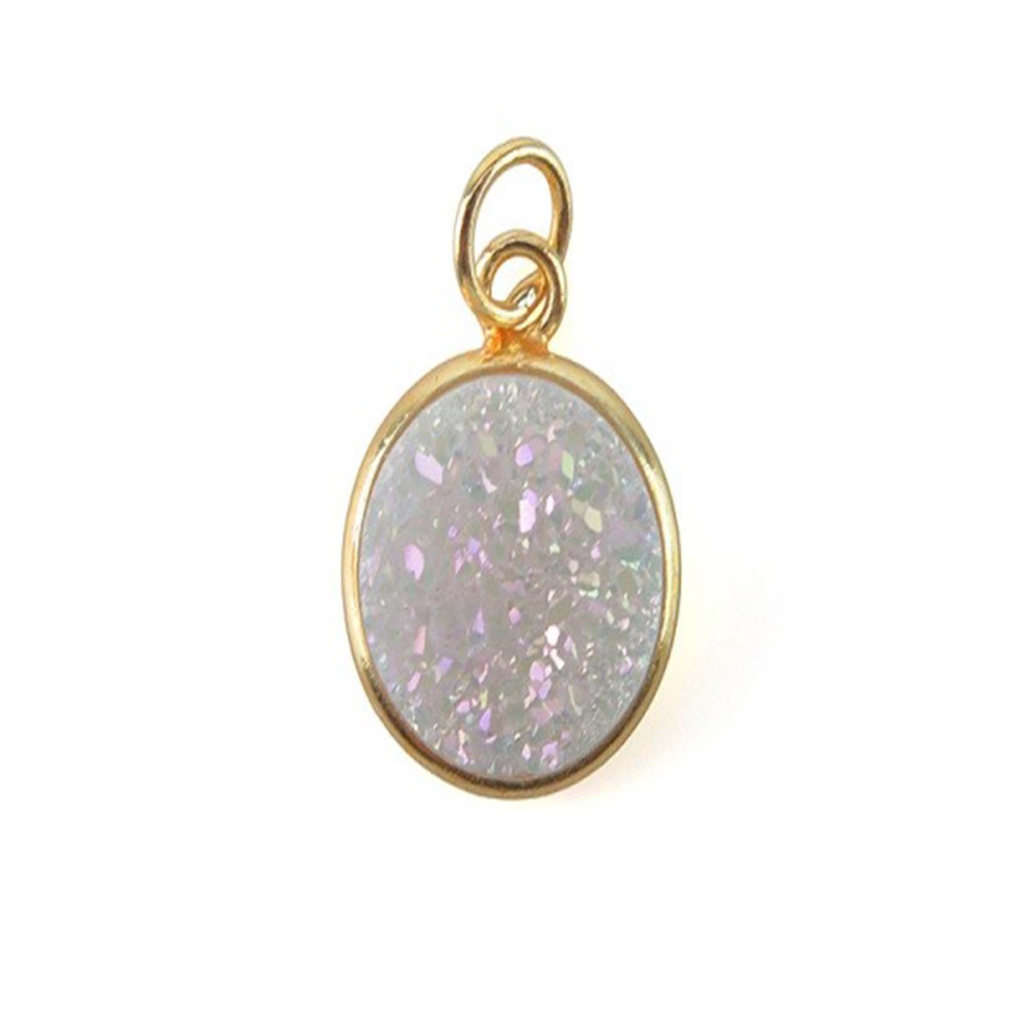 Druzy recubierto de color púrpura