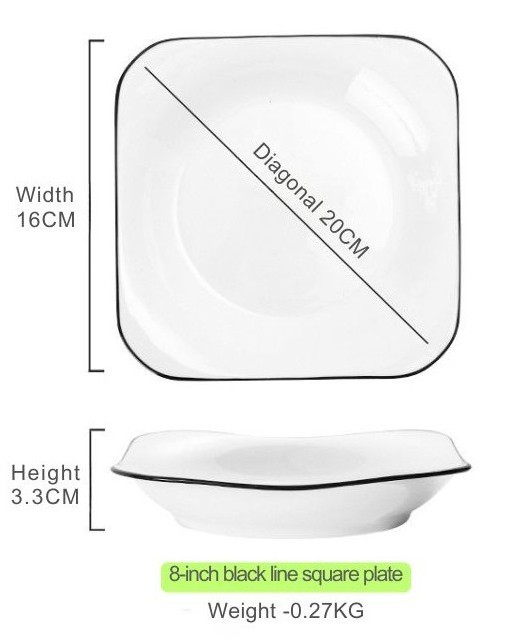 8" square Plate