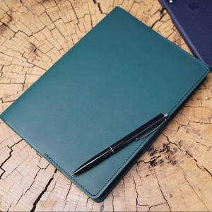 Custom Cover A5 <strong>Notebook</strong> Portfolio Custom Refillable Leather Journal Cover 6x9 Colleague LP5-0038B - Product Image 1