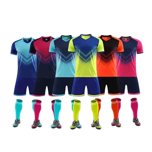 Maillot de Football en Polyester à séchage rapide pour homme, ensemble de vêtements de Football, uniformes personnalisés, coupe du monde OEM 2022