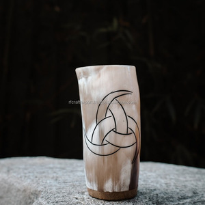 Buffalo <strong>Horn</strong> Whiskey Shot <strong>Cup</strong> or Glass Whisky Real <strong>Horn</strong> Vintage From India by RF Crafts - Product Image 3