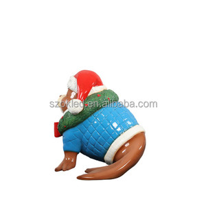 Mors iskelet vücut süs Finial kırmızı/altın boksör fiberglas paskalya noel cadılar bayramı tatil açık kapalı dekorasyon - Product Image 4