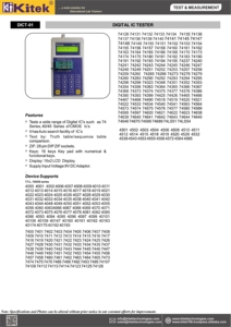 Kitek เครื่องทดสอบ IC แบบดิจิตอล01พร้อมตัวนับความถี่อุปกรณ์ทดสอบดิจิตอลต้นทุนต่ำ - Product Image 4