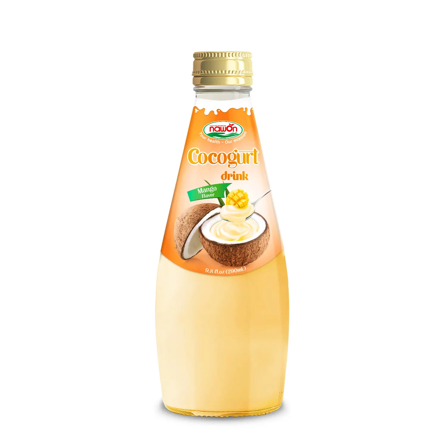 Campione gratuito 290ml di latte di cocco con Yogurt al gusto di Mango Private Label Vietnam OEM ODM produttore di bevande Vietnam