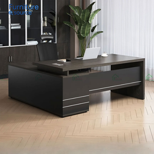 Escritorio ejecutivo compacto, mesa de oficina con almacenamiento de cajones, escritorio de trabajo de madera a precio de fábrica para uso de oficina - Product Image 2
