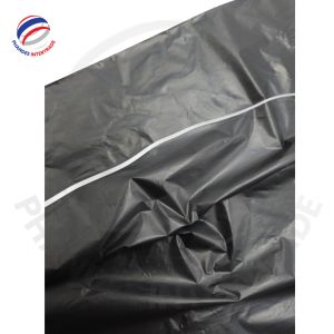 黑色垃圾袋HDPE价格实惠，带PP串袋卷一次性Starseal可定制OEM耐用 - Product Image 4