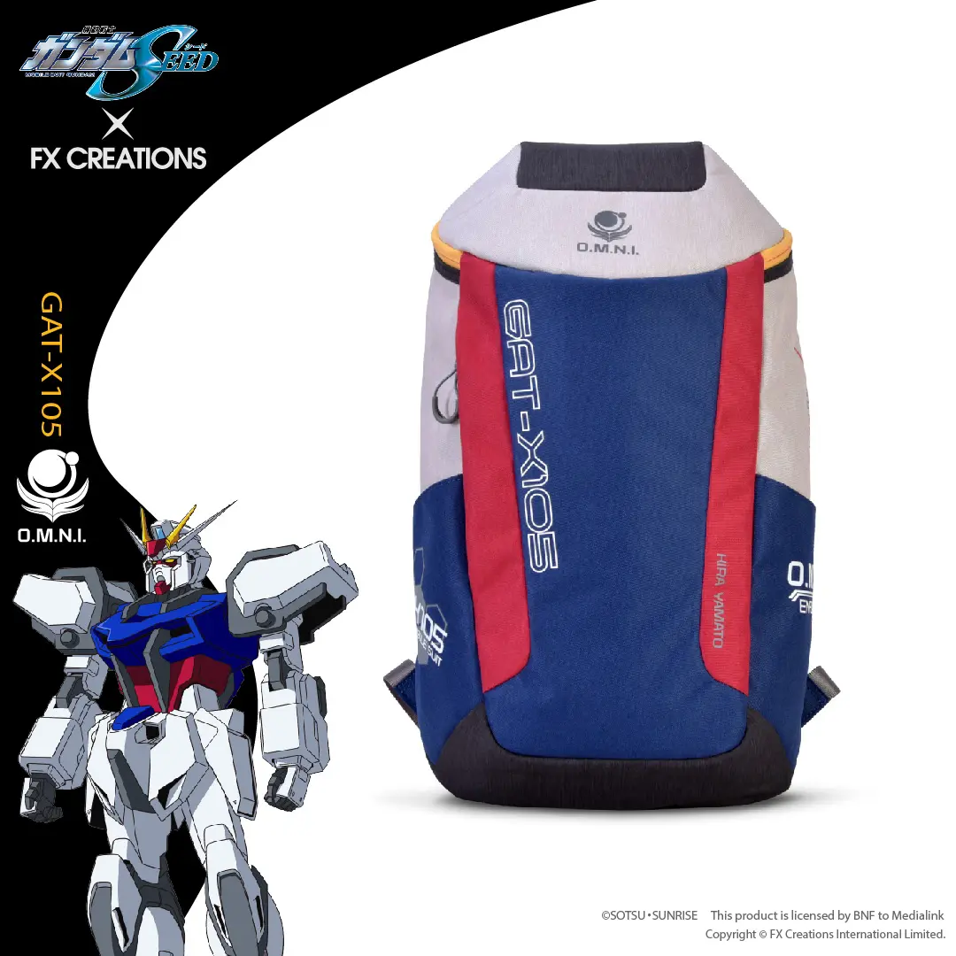 Toptan kaliteli büyük kapasiteli Polyester sırt açık Gundam tohum grev rahat aksiyon figürleri için Unisex