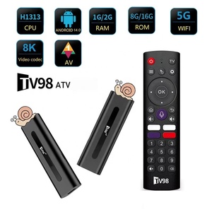 Nouveau Fire TV Stick TV98 ATV H618 Android14 8K HD Smart TV Stick 16GB ROM 2GB RAM 2.4G WiFi BT Voice Remote Allwinner H313 Custom - Product Image 5