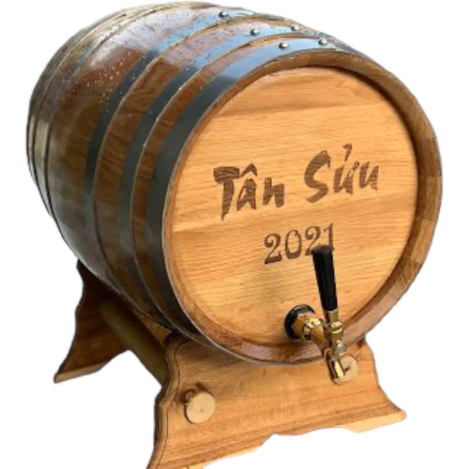 Factory Vietnam OEM/ODM Wholesale High Quality Cheap Natural Solid Oak Or Pine Wood Wine Barrel With Tap