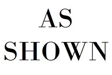 AS SHOWN