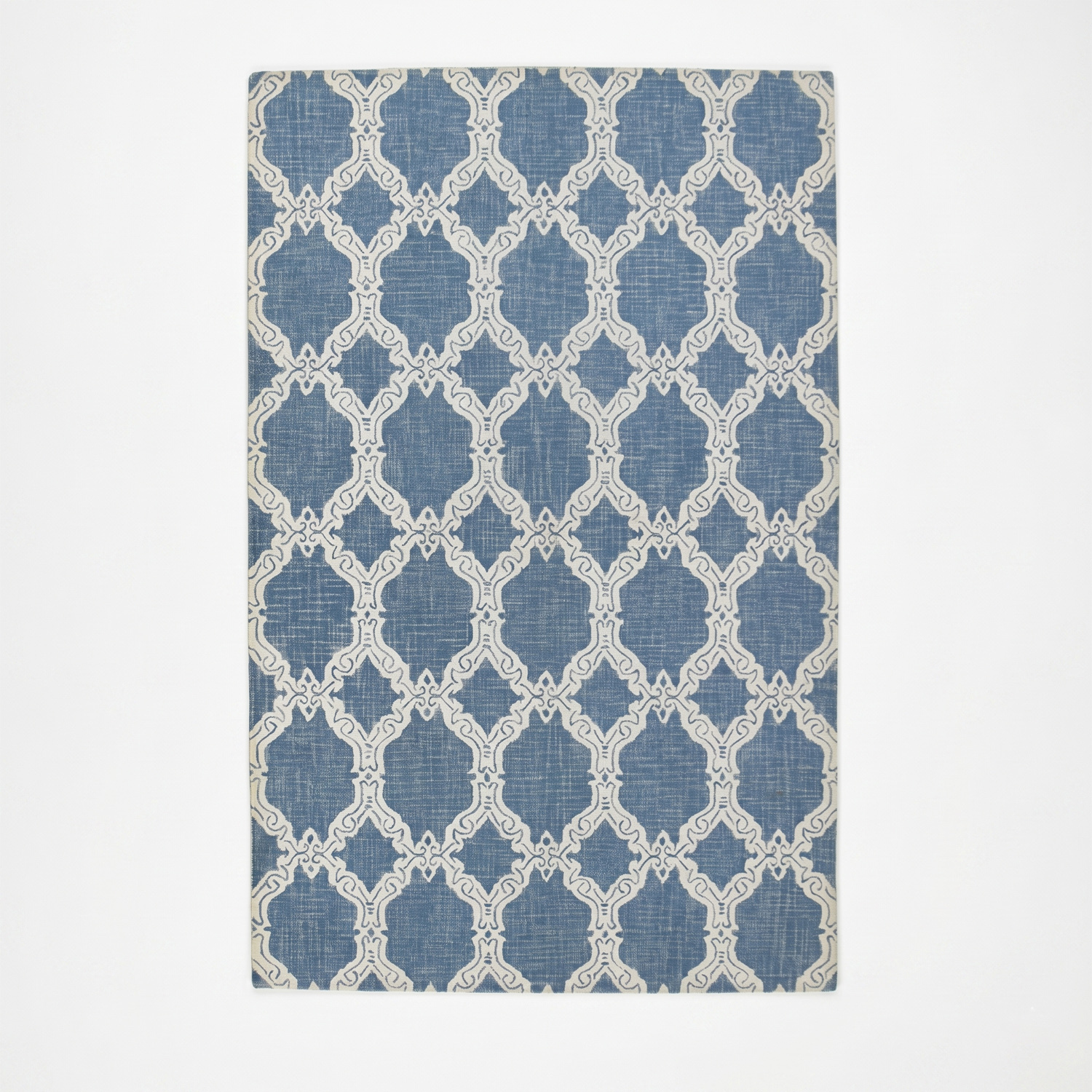 Denim Blue and Ivory