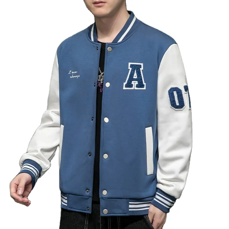 Jaqueta de beisebol masculina, casaco de beisebol personalizado, novo design elegante, oem, 2022