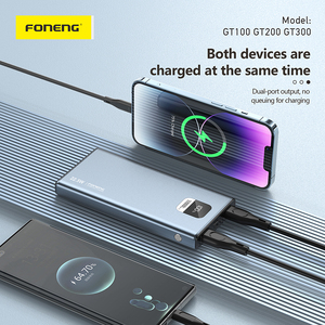 FONENG 30000mAh Portable <strong>Power</strong> <strong>Bank</strong> Big Capacity Cell Phone Charger with PD22.5W LCD Micro USB <strong>Input</strong> <strong>and</strong> Double USB <strong>Output</strong> - Product Image 2