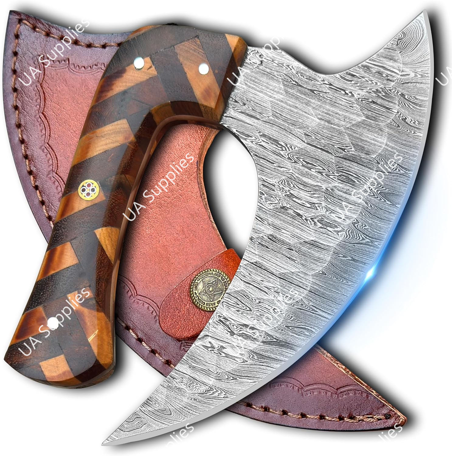 Acier de Damas - Bois de rose olive