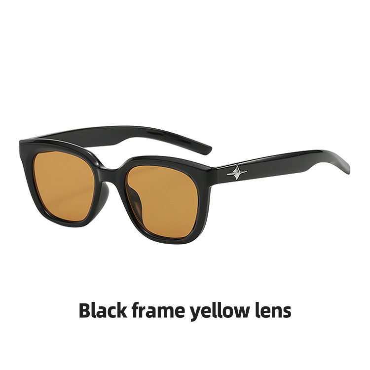Black frame yellow lens