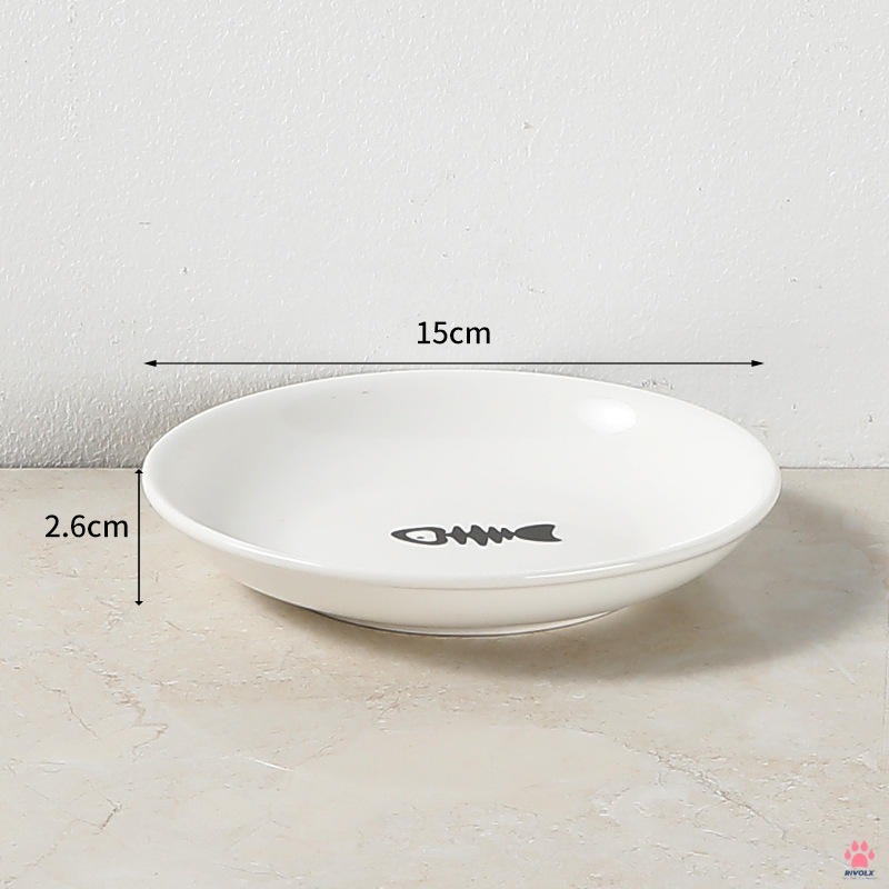 Assiette en arête de poisson de 6 pouces
