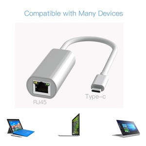fideco高速usb c至千兆以太网适配器类型c至1000M RJ45转换器RJ45适配器 - Product Image 5