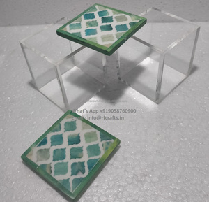 Rõ ràng Bánh hộp trong suốt với <span class=keywords><strong>ift</strong></span> hộp với moroccon xương Inlay nắp cho tiệc cưới và quà tặng hiển thị - Product Image 3