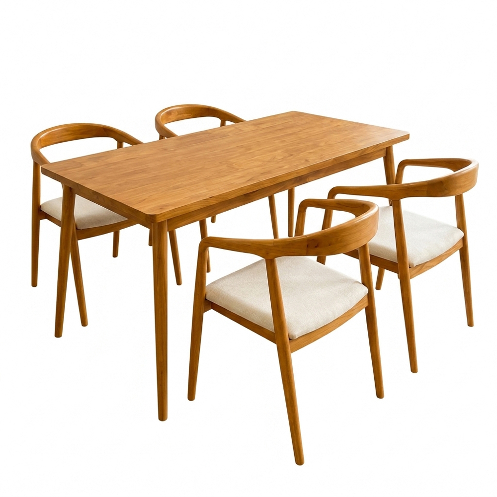 Natural Teak Wood Color Finish