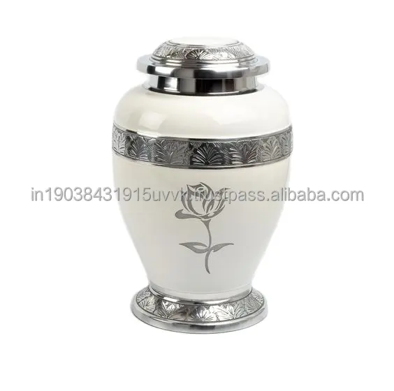Urna da cremazione per adulti con Design floreale di alta qualità, perfetta per le ceneri da donna, accessorio funerario di alta vendita,