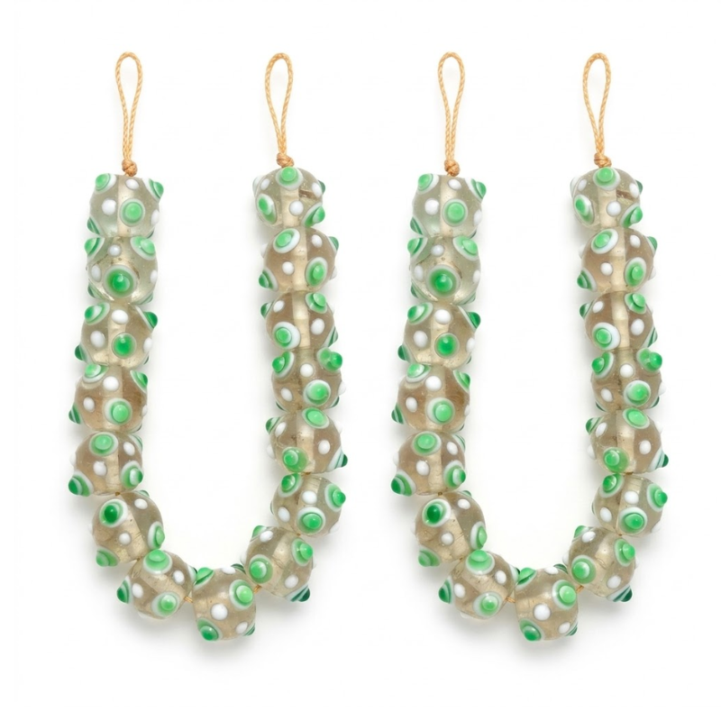 Vert Blanc Clair Transparent Accent Or