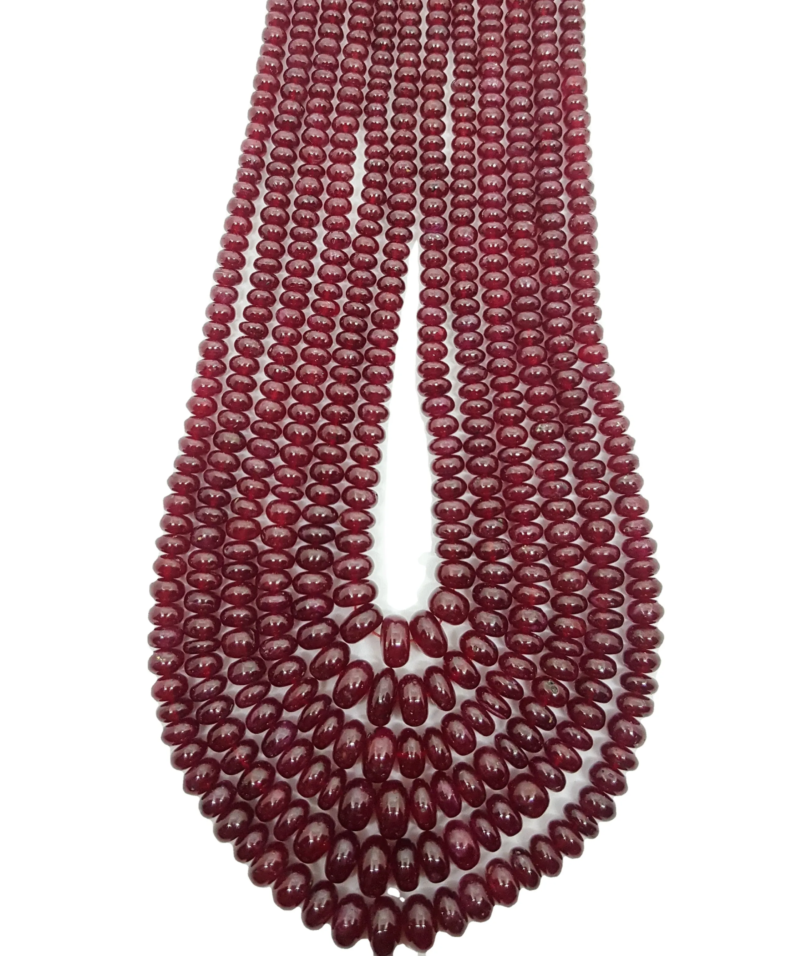 Natural ruby beads 3-5 mm plain fine polished red blood color for necklace and jewelry making
