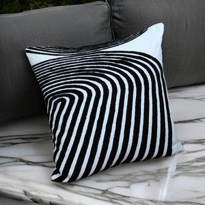 Özelleştirilebilir 3D parça desen pamuk ev iç otel ve bahçe dekor için yastık kılıfları saf Polyester