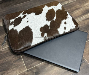 Commercio all'ingrosso di alta qualità in pelle di vacchetta per Laptop borse e coperture protettive per Laptop 13 14 15 15.6 pollici per Unisex