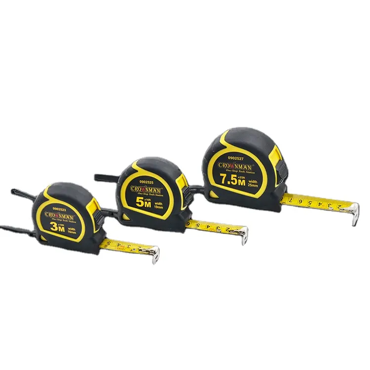 CROWNMAN Promotional 3m/5m/7.5m Metric and Imperial Steel Measuring Tape With ABS and PVC case