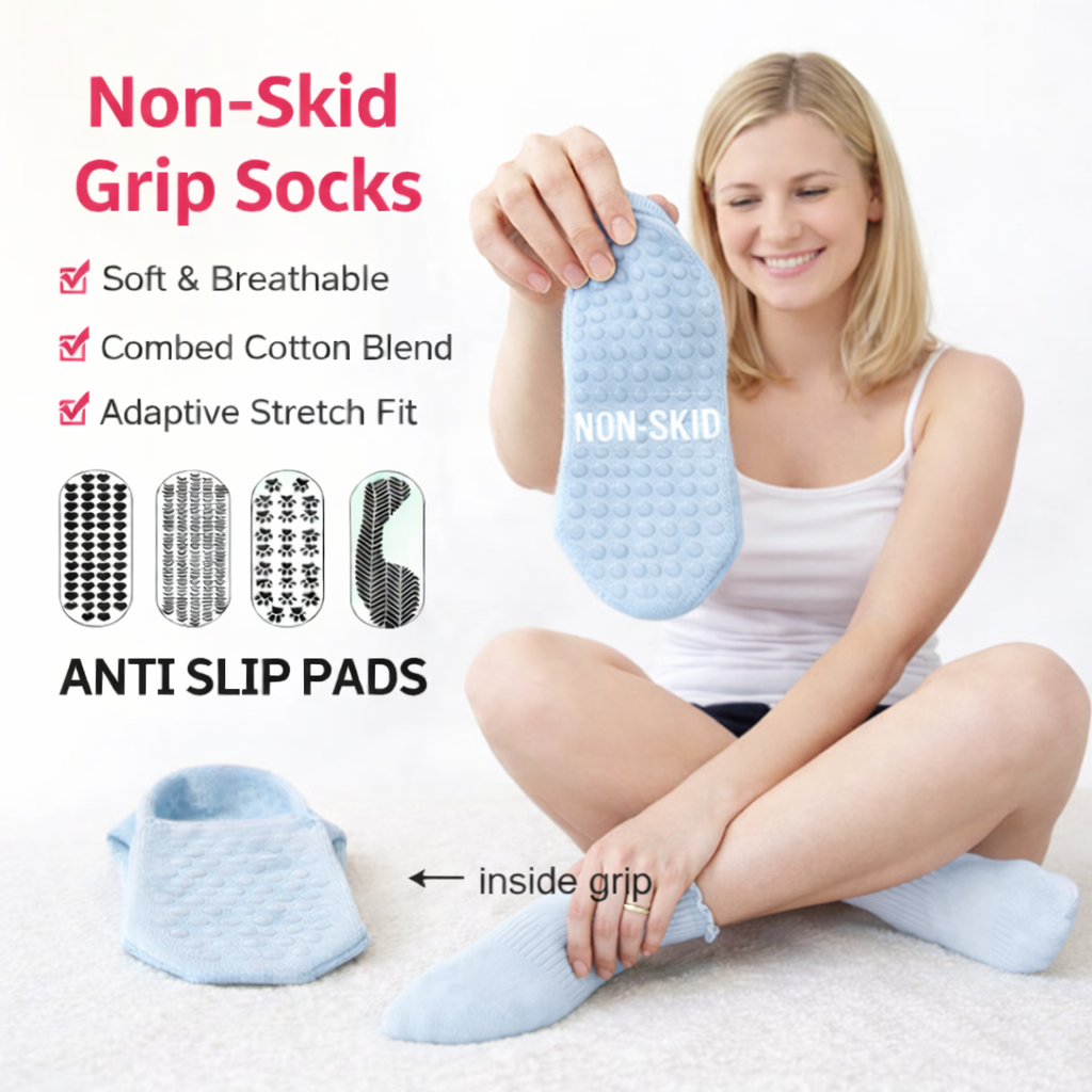 Dual side grip socks