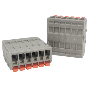 <strong>Terminal</strong> <strong>Blocks</strong> Connectors Quick <strong>Terminal</strong> <strong>Block</strong> AP-2608 6-in 6-Out Wire Connector the Painless Handle <strong>Fixed</strong> Guide Rail - Product Image 4