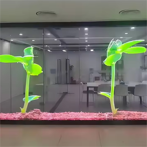 Transparente LED-Anzeige Kunden spezifische Größe für Werbe video Flexibles Fenster paneel modul Hoch digitaler transparenter LED-Bildschirm - Product Image 3