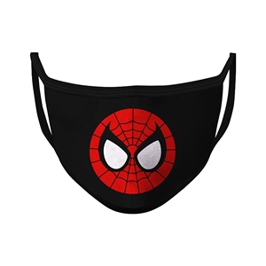 Toptan özel süper kahraman Logo baskılı süblimasyon kullanımlık yıkanabilir Polyester yüz maskesi - Product Image 6