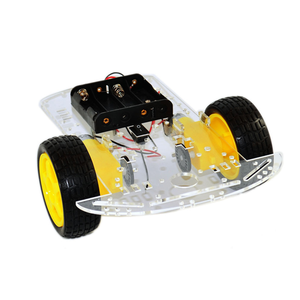 OKY5038 vendita calda di virata telecomando per auto 2WD Robot intelligente telaio auto velocità Encoder batteria scatola Smart auto Kit fai da te