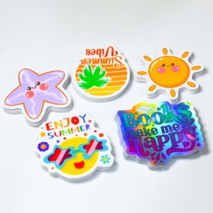 Özel vinil kalıp kesim UV holografik epoksi <span class=keywords><strong>Sticker</strong></span> Vsco karikatür Pvc etiket paketi yapıştırıcı su geçirmez gümrük Logo çıkartmaları levha - Product Image 1