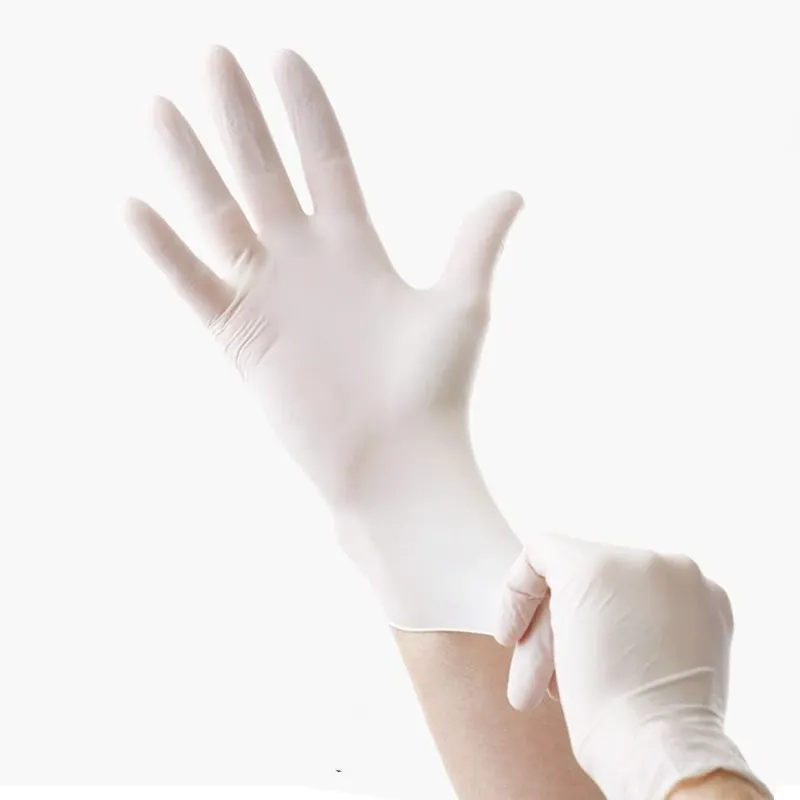 Novos Produtos de Látex Médio Glovees Latex Exame Glovees