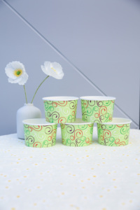 アイスクリーム紙カップアウトレット生分解性水性裏地工場 - Product Image 5