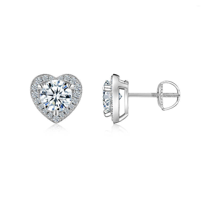 E14401 moissanite 6.5mm1 carat2 pieces