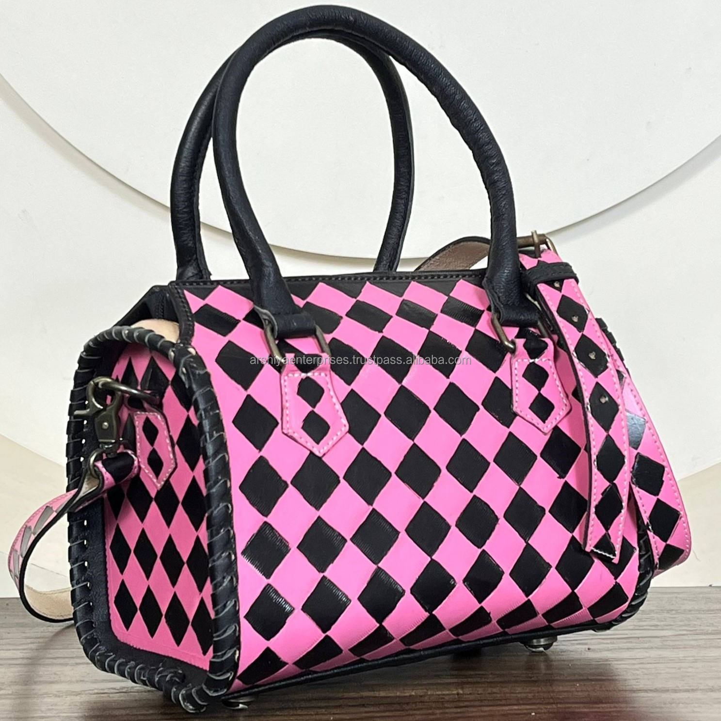 Black & Pink Checkered