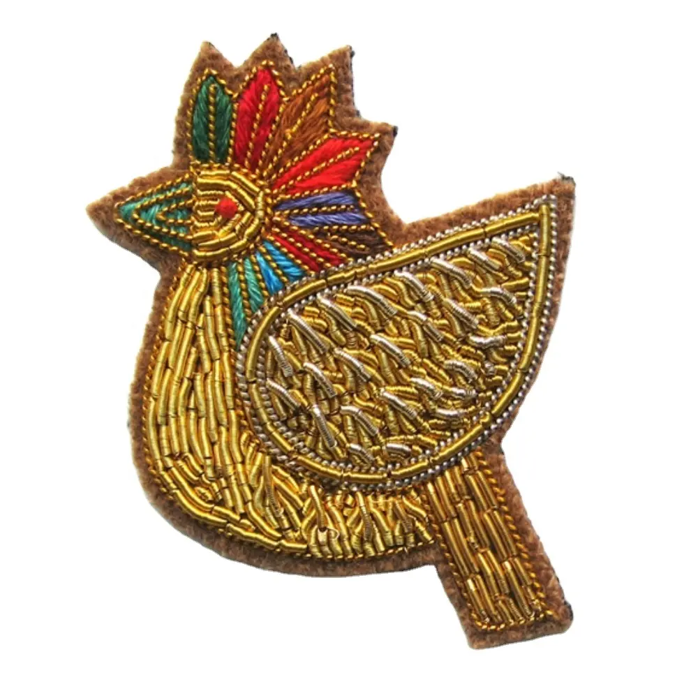 Alfileres privados 100% broche grande hecho a mano con forma de pájaro para boda Pin de lingotes nuevo diseño accesorios de ropa motivos de flores