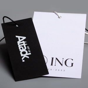 Custom Brand Logo <strong>Hang</strong> <strong>Tag</strong> Fashionable Leather Dog <strong>Tag</strong> NFC Sticker with <strong>Elastic</strong> <strong>String</strong> for Garments &amp; Shoes - Product Image 1