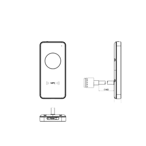 COOLCODE CR09 controllo di accesso lettore di schede modulo RS485 pesatura ISO14443A Scanner 13.56MHz TK4100 EM4100 Chip per scheda ISO14443A - Product Image 5
