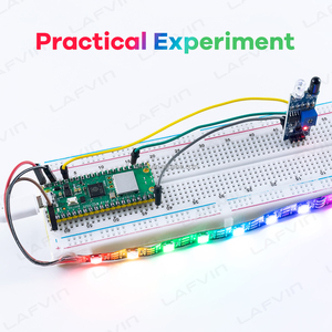 LAFVIN Raspberry Pi Pico W Ultimate Starter Kit mit 450 Artikeln, 117 Projekte unterstützen das Micro Python C/C-Programm für Arduino IDE