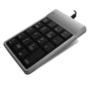 ノートパソコンPCユーザー用,スリムUSB有線数字キーパッド便利 - Product Image 1