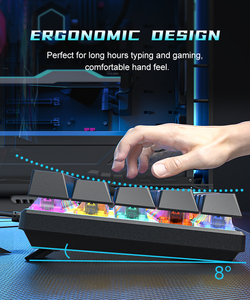 Teclado mecánico personalizado 60 ergonómico PCB Hot Swap ABS keycaps switch con cable RGB Gaming Teclado mecánico para juegos de ordenador PC - Product Image 5