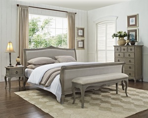 Set letto a slitta francese in mobili per camera da letto in stile europeo prodotto da Jepara Crafter nel centro di Java Indonesia - Product Image 6