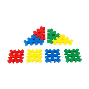 Kid Đồ chơi giáo dục nhựa 40PCS vuông bánh răng khối đầy màu sắc hỗ trợ giảng dạy xây dựng đồ chơi - Product Image 5